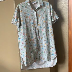 ZARA button down dress